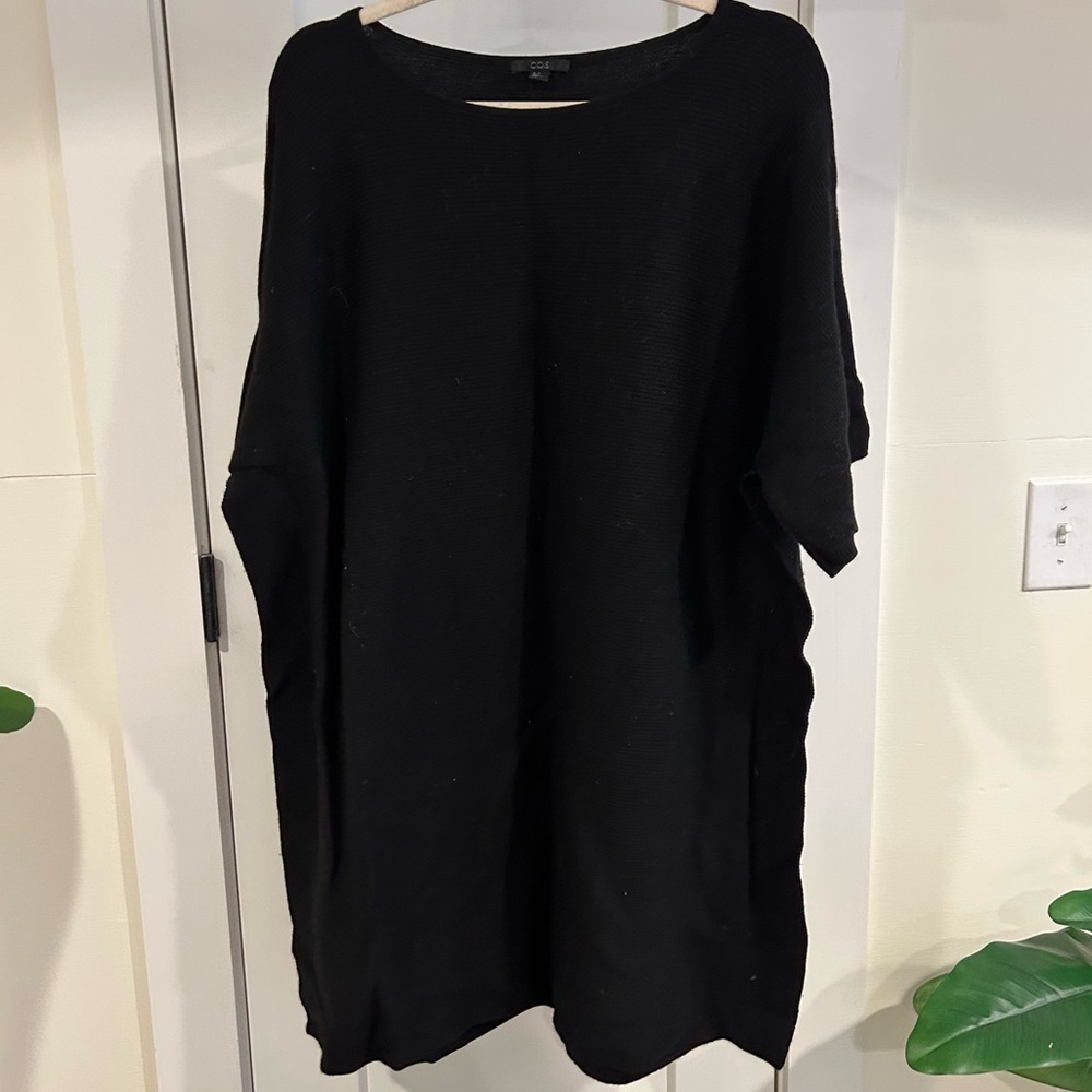 COS Short Sleeve Batwing Ribbed Sweater Dress Size M